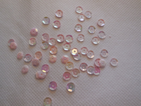 Bridal Wedding Baby Pink Hologram Round Cupped Sequins 6mm approx1700/pack 20g
