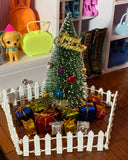 Craftuneed miniature mini Christmas tree decoration set for doll Xmas tree props scene