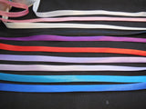 various colours Polyester Satin Bias Binding Tape Folded in 15mm Sold per meter