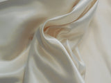 High Quality Light Champagne Thick Satin Fabric Bridal Wedding gown DIY150cm wide. Sold by Per0.5Meter