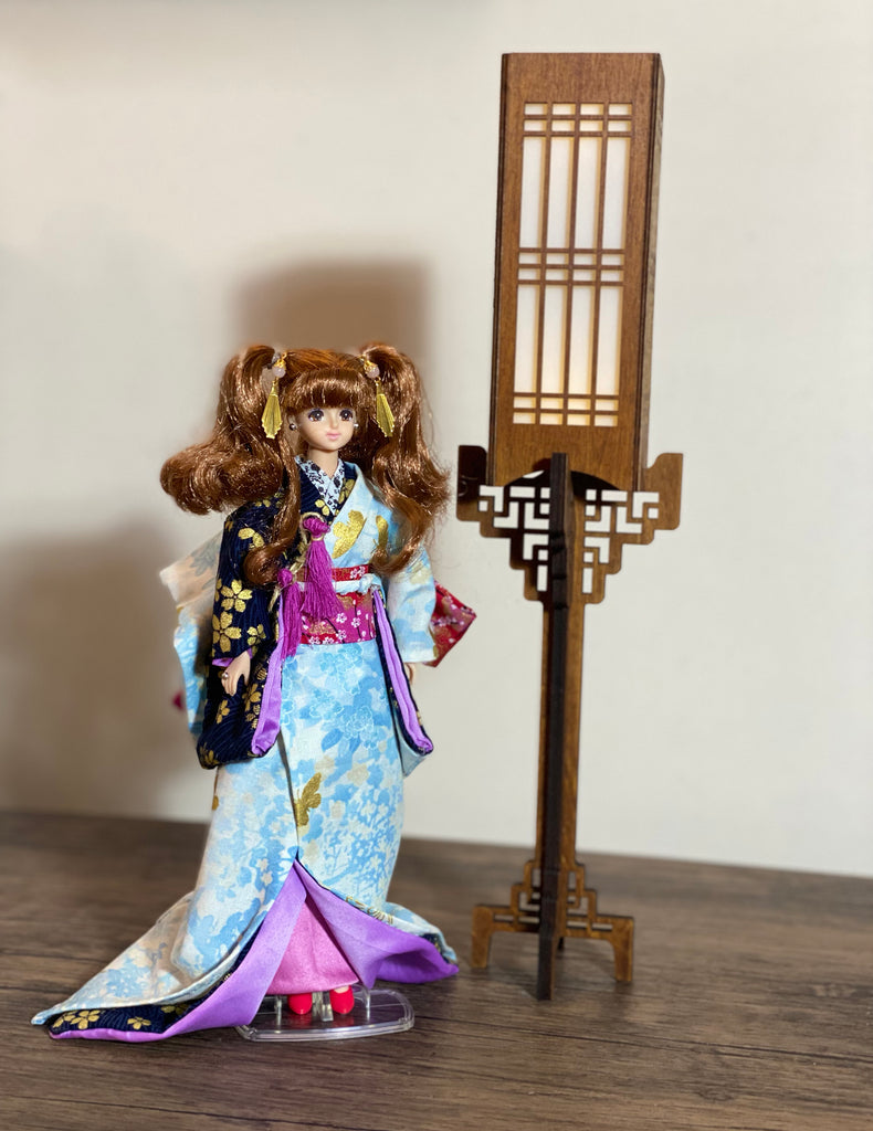 Craftuneed 1:4 retro style palace decoration lamp lighting shooting scene background props suitable for doll