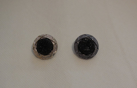 10 pieces jacket coat plastic sewing round buttons in 23mm diameter silver or gold