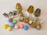 Craftuneed miniature dollhouse mini assorted doll food ice cream bread cake stand macaroon props