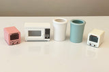 Craftuneed 1:6 dollhouse miniature microwave oven kitchen bin furniture decor barbie doll