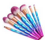 Professional 7 foundation makeup brushes set powder brush with soft fibre hair