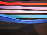 various colours Polyester Satin Bias Binding Tape Folded in 15mm Sold per meter