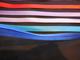 various colours Polyester Satin Bias Binding Tape Folded in 15mm Sold per meter