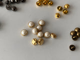 Craftuneed Job lot 120pcs doll making buttons mini buttons 4mm diameter for doll clothes