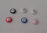 6 sew on Satin buttons Any purpose Dress making diy Round shape1cm 6Color choice
