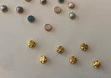 Craftuneed Job lot 20pcs doll making buttons multicolour mini buttons 5mm diameter for doll clothes