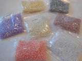 10g sew on Bridal Wedding Round seed beads Any purpose diy 2mm various colours