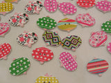 6pcs Christmas Radishs Wood sew on Children clothes buttons sewing DIY 2.5x2.1cm