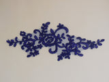 A Bridal wedding floral lace applique sewing tulle lace motif . Various colours