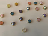 Craftuneed Job lot 20pcs doll making buttons multicolour mini buttons 5mm diameter for doll clothes