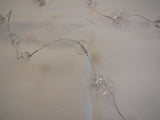 A meter transparent floral and round beads trimming wire for jewellery craft diy