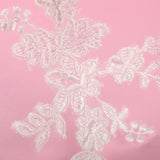 Craftuneed A mirror pair match pair of ivory floral lace applique sew on flower tulle lace motif patch