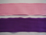 Pink or Purple Soft Double Faced Petersham ribbon /bridal wedding sash belt 50mm