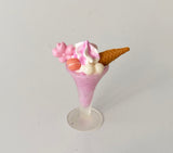 Craftuneed 1:6 handmade miniature dollhouse mini party punch assorted ice cream cold drink accessory props for doll