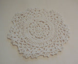 A handmade crochet floral style lace doilies tableware in various colours Sold by per piece