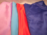 Soft Polyester Satin dress lining fabric 150cm wide. Per Meter. 6colours choices