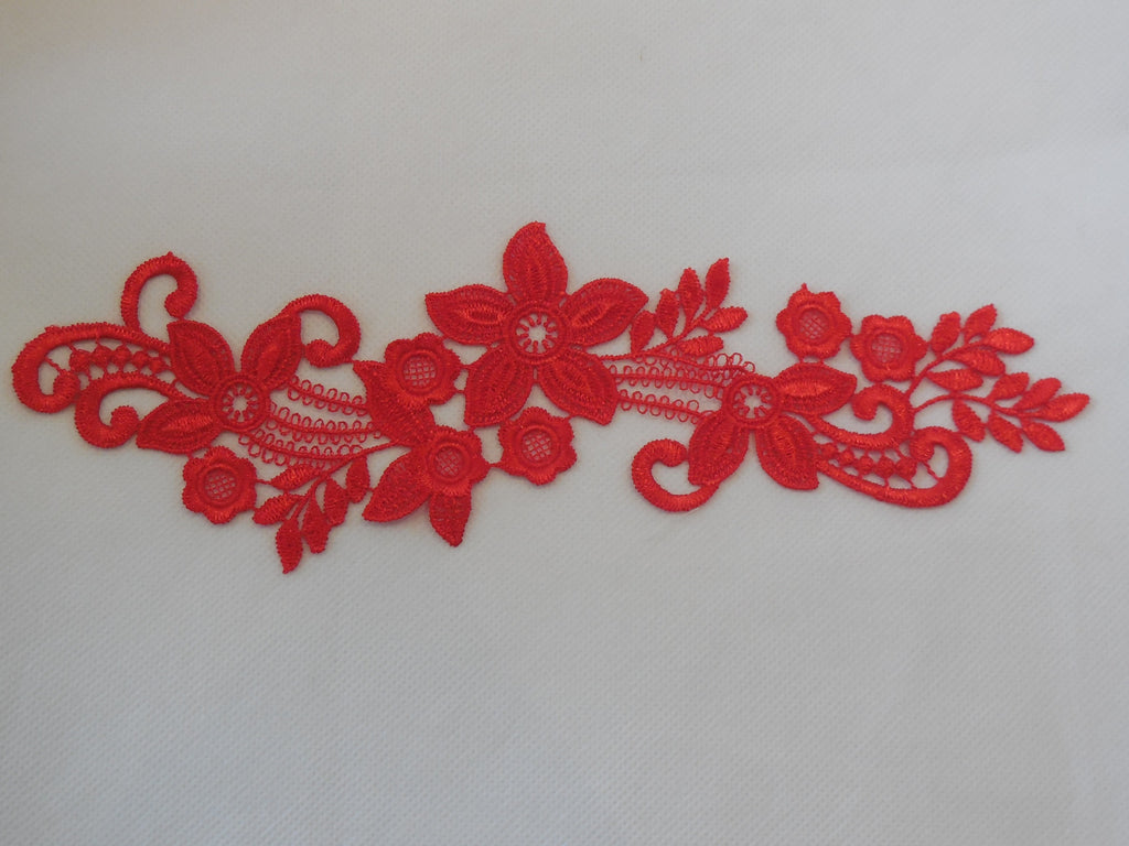 Dress making sewing lace applique / floral applique lace motif various colours