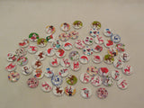 10pcs Christmas Themes Round Wood sew on Children clothes buttons sewing DIY 2cm