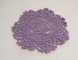 A handmade crochet floral style lace doilies tableware in various colours Sold by per piece