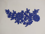 A floral cotton lace applique / dress sewing lace motif is for sale. various colours