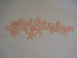 A bridal floral lace Applique / cotton lace motif is for sale.various colours sold by piece