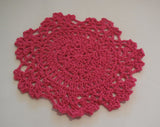 A handmade crochet floral style lace doilies tableware in various colours Sold by per piece
