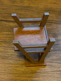 Craftuneed handmade 1:6 mini wood chair for doll miniature barbie doll seat furniture props