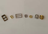 Craftuneed job lot 7pcs mini metal belt buckle accessory for doll clothes making diy 6mm - 12mm width