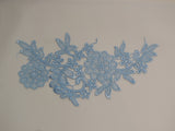 A floral cotton lace applique / dress sewing lace motif is for sale. various colours