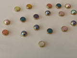 Craftuneed Job lot 20pcs doll making buttons multicolour mini buttons 5mm diameter for doll clothes