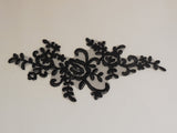 A Bridal wedding floral lace applique sewing tulle lace motif . Various colours