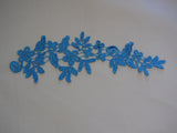 A bridal floral lace Applique / cotton lace motif is for sale.various colours sold by piece