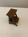 Craftuneed handmade 1:6 mini wood chair for doll miniature barbie doll seat furniture props