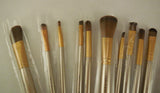 Professional 12 makeup brushes set Foundation blending powder brush with a FREE tin box