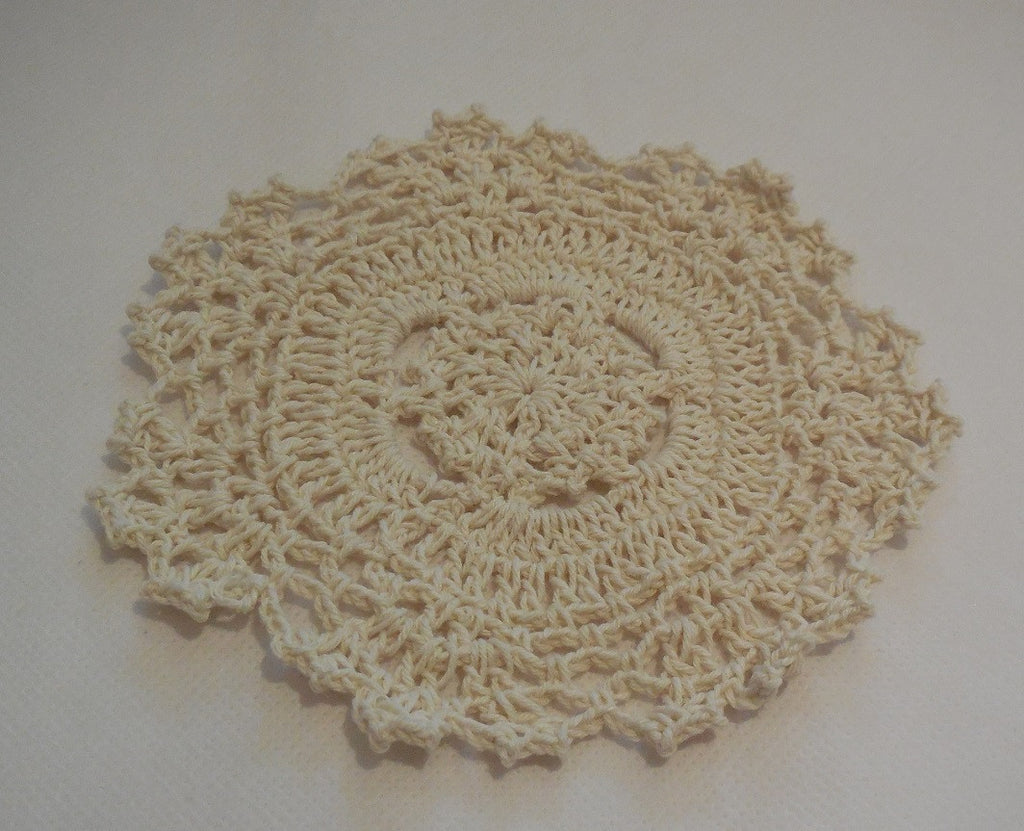 A handmade crochet floral style lace doilies tableware in various colours Sold by per piece