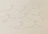 Craftuneed 8pcs quality metal miniature hanger for Barbie doll clothes mini hangers accessory