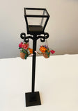Craftuneed 1:6 miniature handmade doll garden chair table sunflower plant pot tree street light furniture