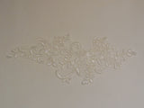 A Bridal wedding floral lace applique sewing tulle lace motif . Various colours