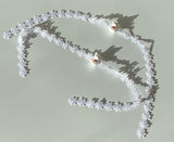 Craftuneed Handmade 1:6 dollhouse curtains ivory tulle curtains lace sash holder for barbie 39cm X 42.5cm high quality