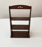 Handmade 1:6 miniature dollhouse furniture mini table 3 tier ladder shelf storage for doll