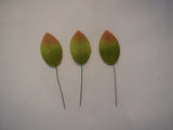 5pieces light Green Fabric rose leaves /hat millinery diy hair accessory leaves