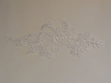 A Bridal wedding floral lace applique sewing tulle lace motif . Various colours