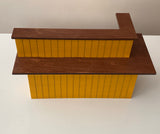 Craftuneed 1:6 miniature dollhouse handmade Japanese sushi restaurant bar table chair for barbie doll furniture