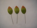 5pieces light Green Fabric rose leaves /hat millinery diy hair accessory leaves