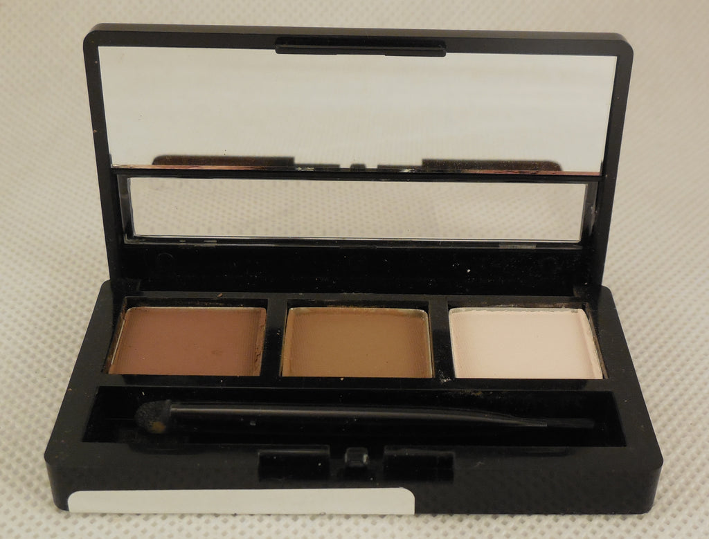 BIOAOUA 3 colours eyebrow shaping Kit eyebrow powder makeup palette set with mirror and brush