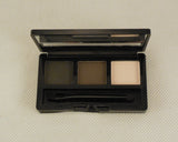 BIOAOUA 3 colours eyebrow shaping Kit eyebrow powder makeup palette set with mirror and brush